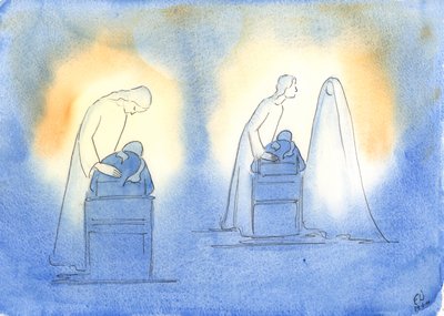 Cristo y su madre están complacidos siempre que nos dirigimos a ellos con la simplicidad y confianza de un niño de Elizabeth Wang