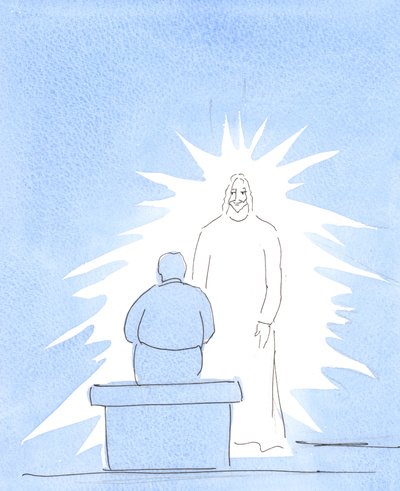 Cristo está corporalmente presente en el cielo, que está muy cerca de nosotros. Estamos en contacto con el cielo en nuestra oración. de Elizabeth Wang