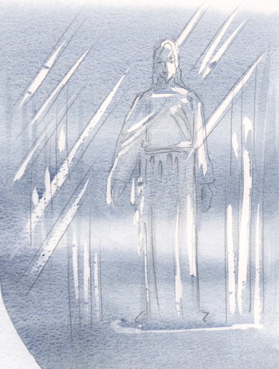 Cristo está oculto detrás de dos velos de Elizabeth Wang