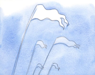 Cristo es triunfante en la obra de Su gracia dentro del alma arrepentida, que ahora brilla como una bandera brillante, 2000 de Elizabeth Wang