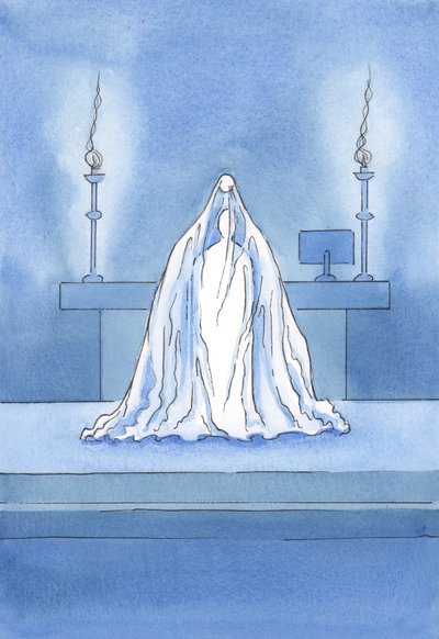 Cristo está verdaderamente Presente, pero es como si un velo lo ocultara de nuestra vista de Elizabeth Wang
