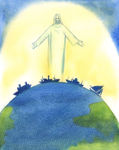 Cristo nuestro Dios estuvo verdaderamente en la Creación del Universo, con el Padre y el Espíritu Santo de Elizabeth Wang