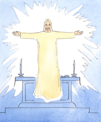 Cristo se reveló en la Consagración, 2004 de Elizabeth Wang