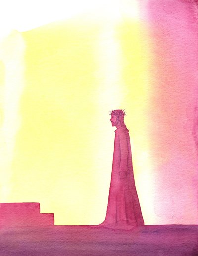 Cristo mostró paciencia en Su juicio injusto, 2001 de Elizabeth Wang