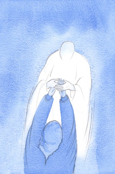 Cristo tomó mis manos durante la Sagrada Comunión, diciendo: ten confianza, acude a mí en todo, con cada alegría, problema o consulta de Elizabeth Wang