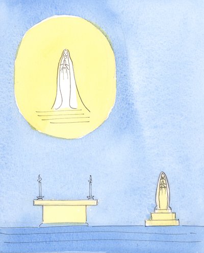 La Santa Madre de Cristo, María, merecía ser honrada, 2004 de Elizabeth Wang