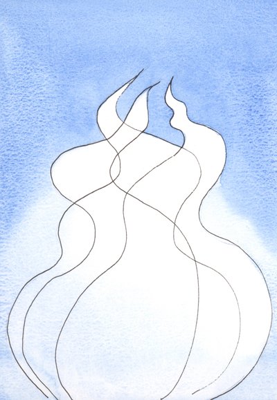 Cada Persona Divina, cada llama, posee la misma Naturaleza Divina. Juntos son un Dios, un Fuego de Elizabeth Wang