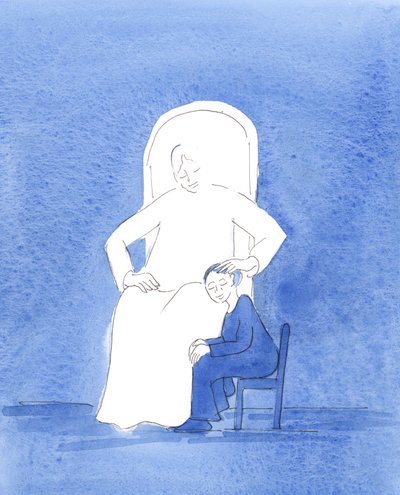 Dios el Padre me mostró, en oración, que cuando soy perdonado, alegre y muy cercano a Él en el vínculo de la caridad, es como si me sentara a Sus pies, en silencio y paz, mientras acaricia mi cabello de Elizabeth Wang