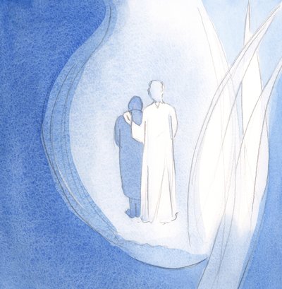 Paseó por su pequeño reino, que es mi alma, consolándome, mientras sus ángeles estaban cerca de Elizabeth Wang