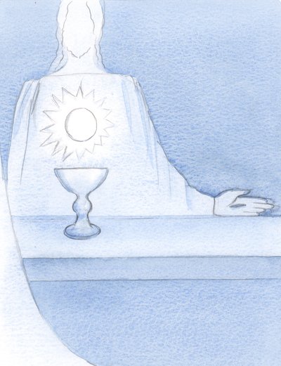 Vi a Jesús, Realmente Presente en el altar; y vi la Hostia brillando 
