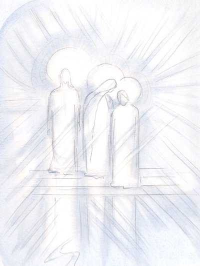 Vi claramente a Jesús, Su Santa Madre a Su lado, y San José junto a Ella. Cristo nos los da, como ayudantes y ejemplos de Elizabeth Wang