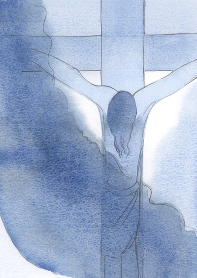 Vi a Jesús, crucificado y ensangrentado, con la cabeza inclinada en tormento. Aquí es donde el amor lo llevó de Elizabeth Wang