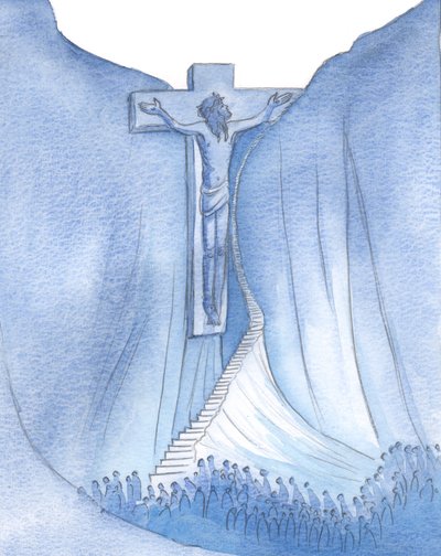 Vi el tormento de Cristo, y el camino estrecho por el cual la humanidad fue llevada de regreso a Dios, el camino de la Cruz, 2000 de Elizabeth Wang