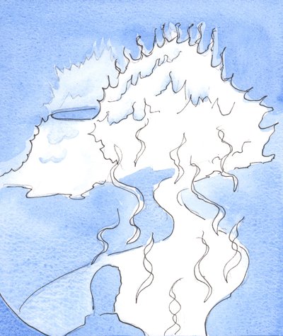 Se me mostró una representación de la Divinidad: una montaña de fuego, cuya cima se movió hacia mí y me tocó con dulzura divina de Elizabeth Wang