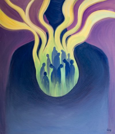 Si el amor de Cristo arde como un fuego en nuestros corazones, tocará las vidas de aquellos que apreciamos y sostenemos allí de Elizabeth Wang