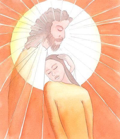 Si miramos hacia Cristo con nuestros corazones y mentes despejados, podemos olvidarnos de nosotros mismos en la alegría de conocerlo, 2000 de Elizabeth Wang