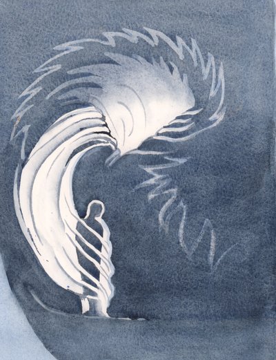 En la Comunión, la presencia de Cristo nos envuelve como un manto, calentándonos con Gracias Celestiales, consolándonos, 2000 de Elizabeth Wang