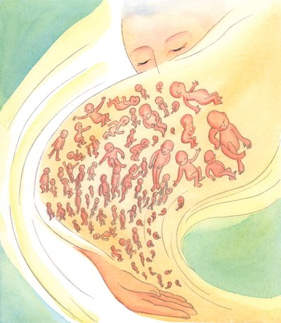 A los ojos de Dios, los bebés que mueren - antes o después del nacimiento - son como estrellas fugaces que brillan brevemente y luego caen del cielo de Elizabeth Wang