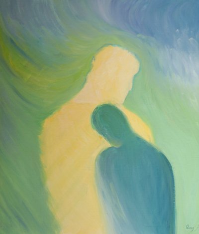 En la Sagrada Comunión podemos simplemente apoyarnos en el corazón de Cristo en gratitud y amor sin palabras de Elizabeth Wang