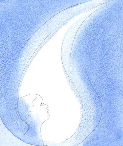 En el corazón y la mente de quien lo acoge, el Espíritu Santo es como una lámpara, una fuente de sabiduría y poder infinito, y el medio de la oración, 2002 de Elizabeth Wang