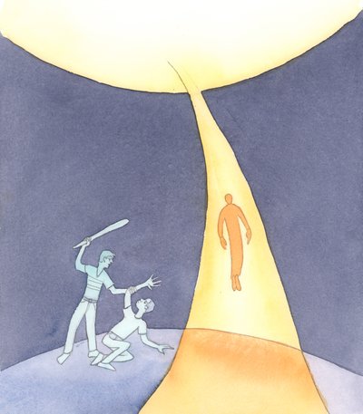 Es el Espíritu Santo, el Espíritu de Amor, quien lleva las almas al Cielo cuando morimos, 2004 de Elizabeth Wang