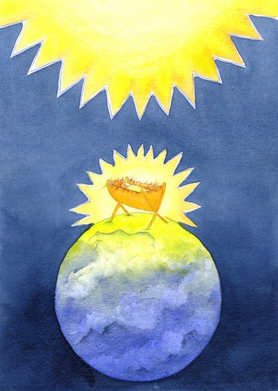Jesucristo es Dios hecho hombre; sin embargo, vino a la tierra no con poder, sino como un bebé indefenso, 2001 de Elizabeth Wang
