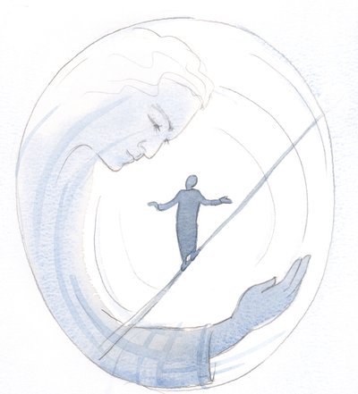 Jesús puede ayudarnos a mantener el equilibrio, cuando estamos a punto de caer en el orgullo o la desesperación de Elizabeth Wang