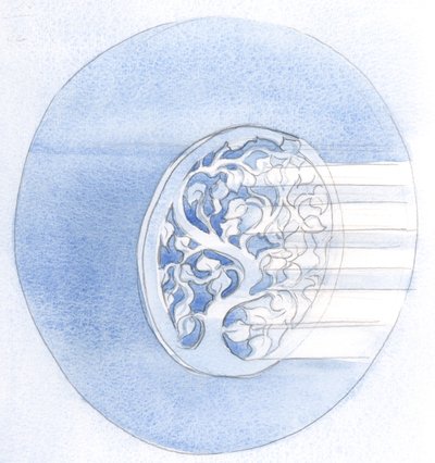 Así como un diseño roto (en un plato de oro) puede ser reparado con una sustancia añadida, nuestra oración se perfecciona por su unión con la oración de Cristo de Elizabeth Wang