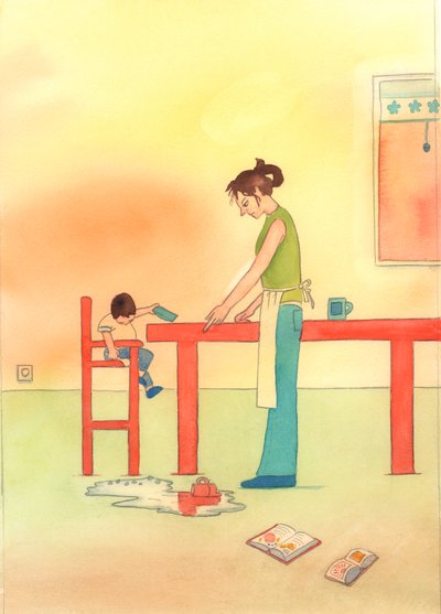 Así como un niño tiene que aprender modales en la mesa y preocupación por los demás, mediante la instrucción y el ejemplo, un cristiano necesita ser enseñado a rezar y hacer genuflexión, y a mostrar reverencia a Dios de Elizabeth Wang