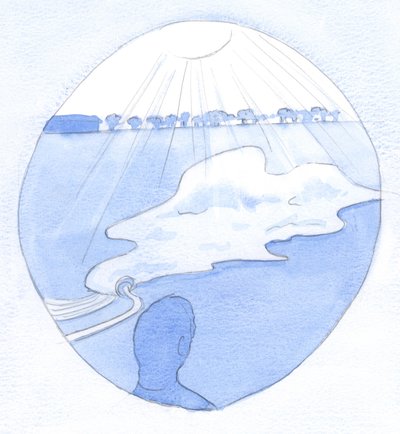 Así como cada soplo de gas en un globo contribuye a su expansión y vuelo, así la oración agranda el alma, 2001 de Elizabeth Wang