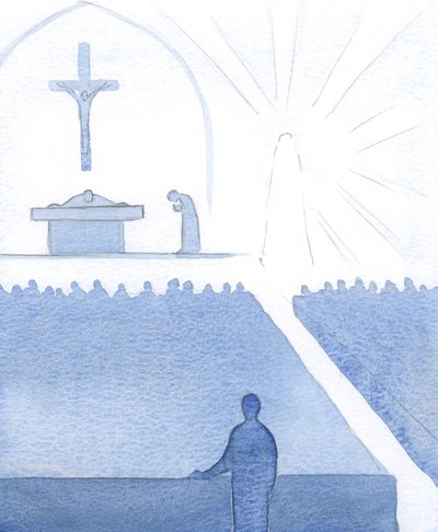 El día de mi recepción en la Iglesia Católica, hubo solo el conocimiento repentino de la presencia de María; ella no era una leyenda, sino una persona de carne y hueso, 2000 de Elizabeth Wang