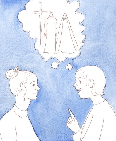 Nuestro Padre en el Cielo mira con deleite a todos los que hablan con otros sobre Su Hijo, Jesús, y la Santa Madre de Jesús, María. de Elizabeth Wang