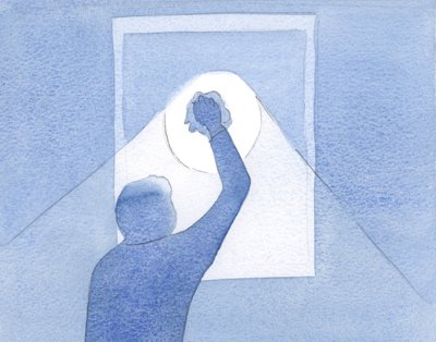 Nuestras fervientes oraciones son como el vigoroso pulido de un cristal sucio: la luz del día que es el amor siempre derramado de Cristo entra de Elizabeth Wang