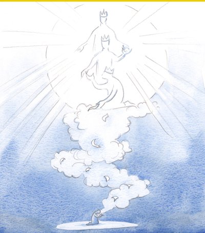 Nuestras oraciones por los demás se elevan como cartas llevadas en una nube de incienso al suelo del Cielo, a Dios la Santísima Trinidad, llevando todos los nombres de nuestros seres queridos de Elizabeth Wang