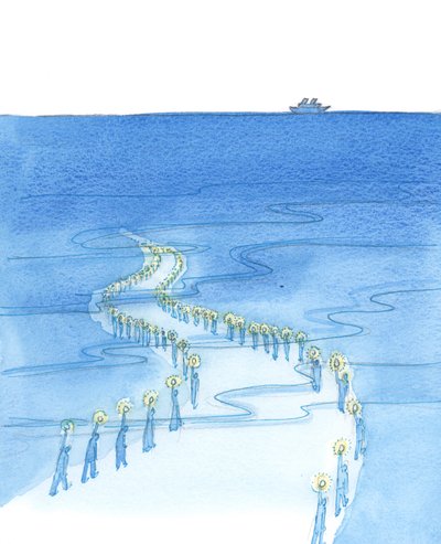 Las personas que mueren mientras rezan (como aquellos que murieron rezando el Rosario en el Titanic) están marchando por un camino que parece llevar a la oscuridad de Elizabeth Wang
