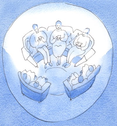 La oración puede ser como una reunión de miembros de una familia feliz y unida que se sientan juntos, después de un día ajetreado, en silencio amigable de Elizabeth Wang