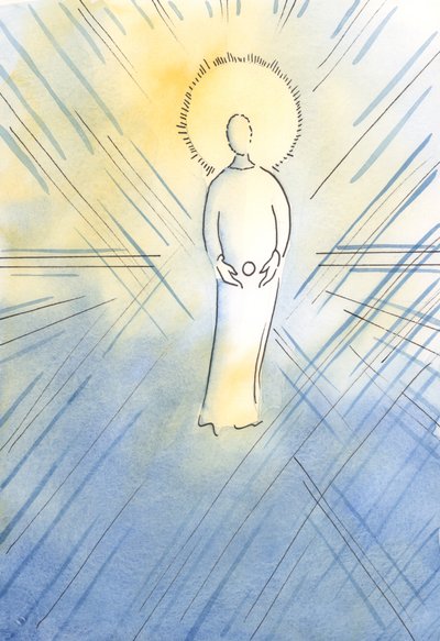 Santa Ana concibió en su vientre a la Inmaculada, como una hostia; la Virgen María, quien se convertiría en la Madre de Dios de Elizabeth Wang