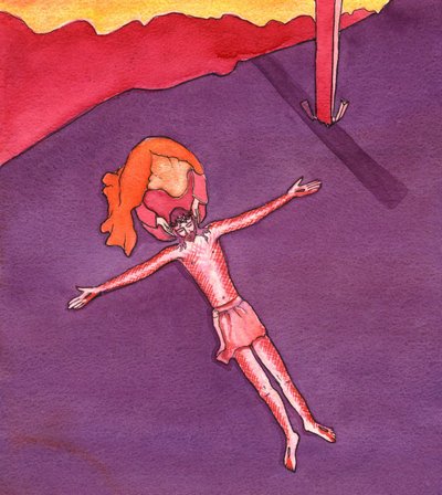 La Santísima Virgen María estuvo con Cristo al final de su vida, 2001 de Elizabeth Wang