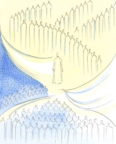 El Cristo que encontramos en la Sagrada Comunión está como en el 