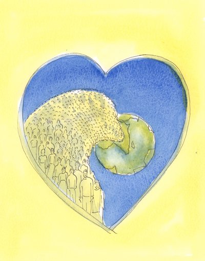 El Corazón de Jesucristo nuestro Salvador es tan vasto que contiene todo el universo, nuestro mundo y todos en él de Elizabeth Wang