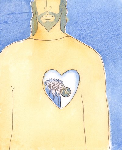 El Corazón de Jesucristo nuestro Salvador es tan vasto que contiene todo el universo, nuestro mundo y todos en él de Elizabeth Wang
