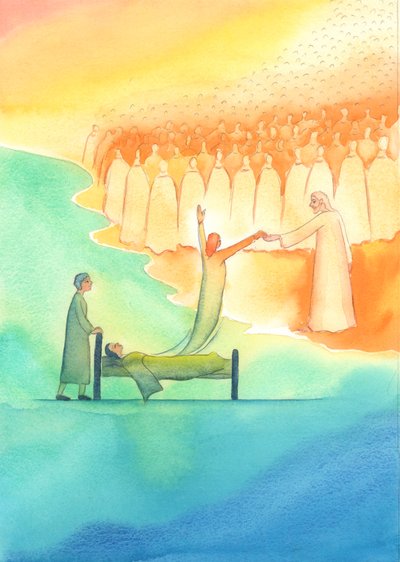 El Alma Santa que está lista para el Cielo es recibida no solo por Cristo, sino también por su santa Madre y todos los Santos de Elizabeth Wang