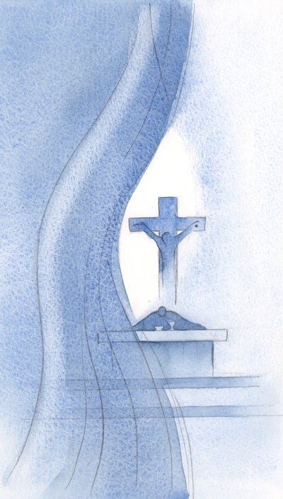 El Espíritu Santo atraviesa el velo en la Santa Misa y nos revela el misterio de los sufrimientos de Cristo. de Elizabeth Wang