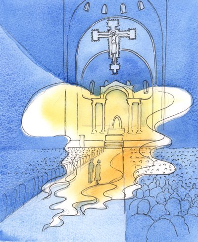 El Dios todo santo y majestuoso a quien alabamos en la Misa, a través de Cristo Su Hijo, está presente aquí de Elizabeth Wang