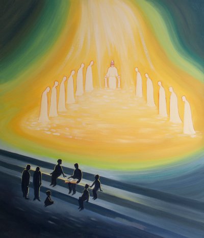 La luz de Cristo se derrama a través del ministerio del Papa y los obispos en unión con él, y sin ella no podemos entender completamente las Escrituras ni el mensaje cristiano. de Elizabeth Wang