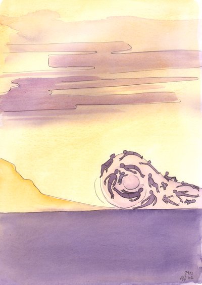 La liturgia es como una gran ola oceánica. Si nos sumergimos activamente, puede llevarnos a las orillas del Cielo de Elizabeth Wang
