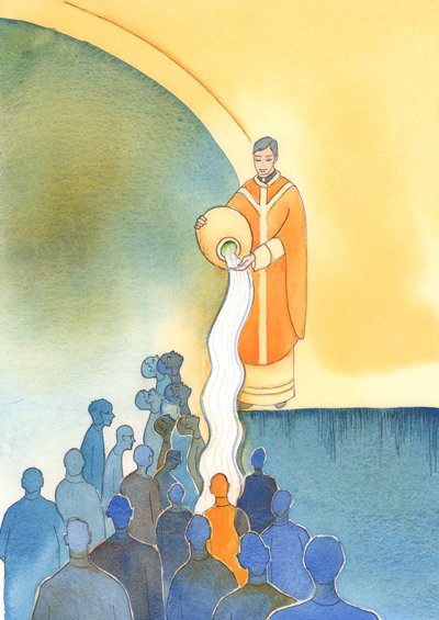 Las principales tareas de aquellos que comparten el sacerdocio de Cristo es salvar almas, lavarlas con la Preciosa Sangre de Cristo, por Su Sacrificio y Sus sacramentos de Elizabeth Wang