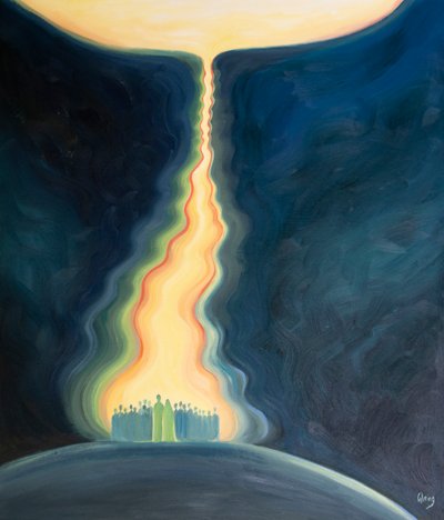 La oración de la Iglesia, ofrecida a través de Jesús y con María, es como un cordón umbilical que asciende al Padre y nos une al cielo. de Elizabeth Wang