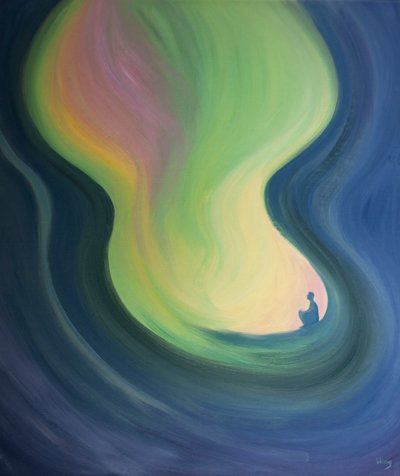 El alma es como una caverna que Cristo purifica y agranda mientras vierte su luz en ella en la oración de Elizabeth Wang