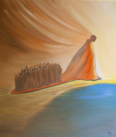 El alma que ama a Cristo arrastra a otros en su tren, mientras persigue su tarea, en el sacerdocio bautismal de todos los que aman y obedecen a Cristo. de Elizabeth Wang